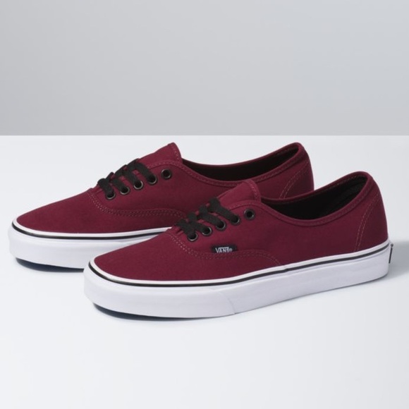 Vans Authentic Maroon Shoes - Picture 1 of 3